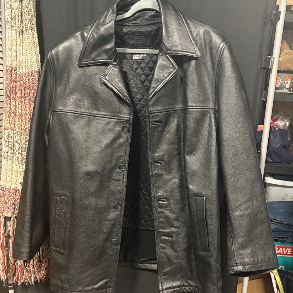 Men's Black Leather Jacket by Wilsons Leather